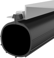Garage Door Bottom Seal - 16.8FT Weatherproofing EPDM Rubber Weather Stripping Replacement for Clopa