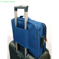 Pouch Bag Dokumen Dompet Buku Travel Storage Tas Koper Kunci Otomatis
