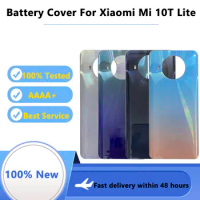 Back Housing For Xiaomi Mi 10T Lite 5G Back Glass Battery Cover Rear Housing Door Case For xiaomi Mi10T Lite Battery Cover
