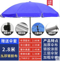 超大號戶外商用擺攤傘太陽傘遮陽傘大雨傘廣告傘印刷定制摺疊圓傘❀❀城市玩家