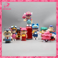 Dr. Slump Series Figure Arale Anime Figures Q Version Arale Statue Model Doll Collection 9pcs Decoration Kids Toy Birthday Gifts