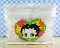 【震撼精品百貨】Betty Boop_貝蒂~化妝包-透明-花圖案