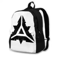 Commander | Cybran Emblem Weathered Backpacks For School Teenagers Girls Travel Bags Commander Uef Emblem Commander Forged