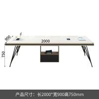 會議桌北歐工業風小型拼接簡易長桌簡約現代6人大培訓桌辦公家具