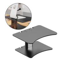 Computer Monitor Stand Portable Computer Desk Organizer Wall Mount/Desktop Mount Monitor Stand Riser for Tablet Printer PC Home