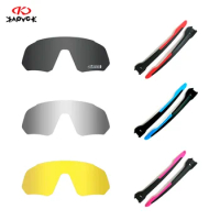 KE9408 Full Red Blue Green Polarized Lens Photochromic Replacement Lenses Cycling Glasses Eyewear Frame Suitable Accessories