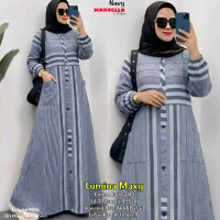 LUMINA MAXY BY MARSELLA • gamis katun Ld112 / Pjg 135 / busui