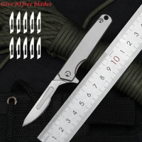 Titanium Folding Knife Portable Pocket Knives EDC Emergency Key Medical Fast Open CS GO Surgical Self-defense Survival Tools