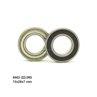 แบริ่ง 6902 zz, 6902 2rs, 15x28x7 มม., 6902zz, 69022rs, 69022z, เหล็กแบริ่งคุณภาพสูง, ปิดผนึกคู่, กั
