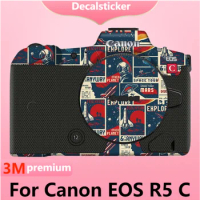 For Canon EOS R5 C Camera Sticker Protective Skin Decal Vinyl Wrap Film Anti-Scratch Protector Coat EOS R5 C