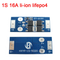 1S 16A 3.7v li-ion 3.2v lifepo4 BMS 18650 BMS PCM battery protection board bms pcm for 1s batteries cell pack