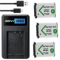 Battery + Charger for Sony Cyber-shot DSC-HX60V, DSC-HX90V, DSC-HX300, DSC-HX350, DSC-H400, DSC-HX400, HX400V Digital Camera