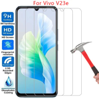 screen protector for vivo v23e 4g 5g protective tempered glass on vivov23e v23 e v 23e safety phone film glas 9h 6.44 viv