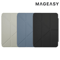 MAGEASY Apple iPad Pro 12.9 (2018~2022) FACET 全方位支架透明背蓋保護套 平板皮套 Y折 可站立 翻蓋 側翻 休眠喚醒