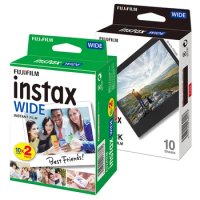 Fujifilm Instax Wide Film Instant White Edge Black Mono chrome For Fuji Camera 100 200 210 300 500AF Lomography Wide Link Wide
