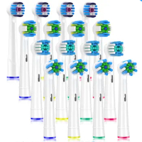 Replacement Brush Heads for Oral B Compatible Electric Toothbrush Heads, Including 4 Precision, 4 Floss, 4 Cross and 4 Whitening
