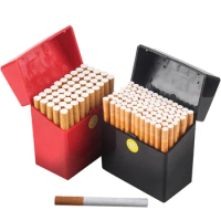 Large Capacity Cigarette Case Hold 50pcs Cigarette Storage Box Automatic Bullet Cover Waterproof Cigarette Box Tobacco Holder