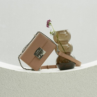 Labella : รุ่น Luna ไซต์เล็ก (กระเป๋าสะพายสายโซ่ 7 สี) (สี IvoryGreye Grey พรี 10-15 วัน)