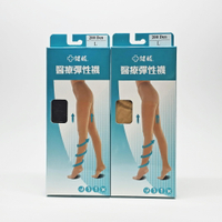 健妮 醫療彈性襪 200 Den L 黑色/膚色