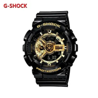 G-SHOCK GA-110 Heart of Darkness Limited Waterproof Sports Watch GA-110GB-1A Black Gold Watch Unisex Multifunctional Watch Reloj