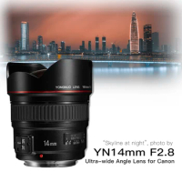 YONGNUO YN14mm F2.8 AF MF Autofocus Ultra Wide Angle Prime Lens 14mm for Canon 5D Mark III IV 800D 760D 80D 7D DSLR Camera