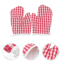 Mini Microwave Heat Insulation Kitchen Anti-scald Baking Microwave Oven Mitts for Kids