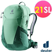 【Deuter】FUTURA 透氣網架背包21SL(女性窄肩款)/休閒背包.旅遊背包.攻頂包_3400021 綠