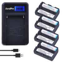 4pc DuraPro NP-FM500H NP FM500H 1800mAh 7.2V Li-ion Battery + LCD USB Charger For Sony A57 A65 A77 A99 A350 A550 A580 A900