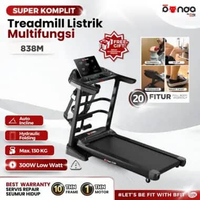 Treadmill Elektrik REDPANDA 838 Auto Incline Multifungsi Listrik Lipat Portable Low Watt Gym Fitness