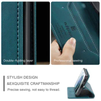 New Style For Samsung S21 FE 5G Case Leather Vintage Phone Case On Samsung Galaxy S21 Ultra S21 Plus S21FE Case Flip 360 Wallet