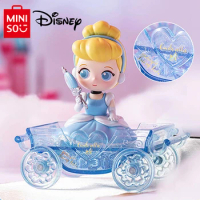 Genuine MINISO Disney Princess Series Blind Box Gemstone Float Retro Theme Trendy Figure Model Toy Cute Girl Holiday Gift
