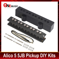 [Pickup DIY Kits] Alico 5 5JB Pickup Kits- Fiber Bobbin/Alnico V Pole Piece/Waxed Cloth Cable Pickup Kits 5 String Jass Bass
