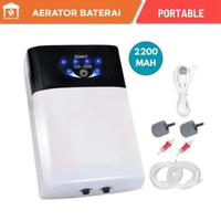 Aerator Akuarium AC/DC 2 Watt SOBO Mini Air Pump Pompa Gelembung Udara Aerator Akuarium