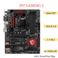 For MSI Z97 GAMING 5 Motherboard 32GB LGA 1150 DDR3 ATX Mainboard 100% Tested Fast Ship