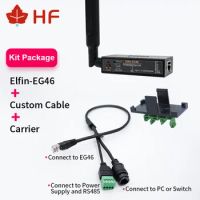 Home Router Serial Port LTE RS485 RJ45 Ethernet to 4G LTE-FDD LTE-TDD 3G WCDMA DTU Server Converter Elfin-EG46 4G Router