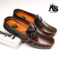 Big Size Ukuran Besar 44,45,46 Sepatu sandal pria kulit sapi Asli, Sepatu Butong pria kulit asli, Ou