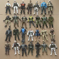 Select 10cm Warrior Lanard Elite Force 1:18 Military Action Figure Doll Movable Dolls Terrorist SWAT TeamStatue 3.75 Inch