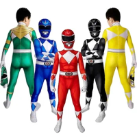 Adult Kids Power Morpher Superhero Samurai Sentai Shinkenger Rangers Cosplay Fantasia Halloween Cost