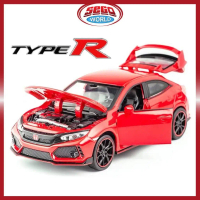 1:32 Honda Civic Type-R Alloy ecast Model Car for Kids Toys e Cast Kids Cars Toys Kereta Mainan Kana