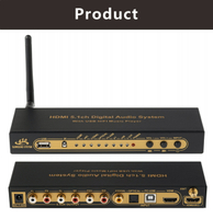 [5大陸直寄] AIS 艾森 HDMI4K ARC光纖同軸杜比AC3 DTS解碼轉模擬5.1 U盤 HD851