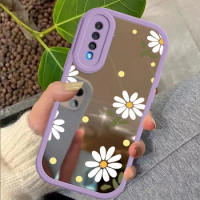 Chrysanthemum Fasion Phone Case for Samsung Galaxy A54 A53 A52 A50 A34 A33 A32 A31 A23 A22 A11 A04 A03 5G Makeup Mirror Coque