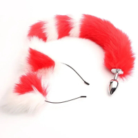 [BKJKVHIUQEJKZHAOIFAFEYB-OAFELKSWVGKZVLKWF-SZWLKJOIDEVNLZLVHNLNBKOXAEVX]40cm fox tail plug plush cat