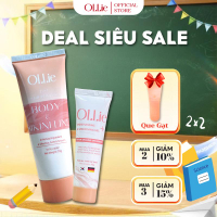 Combo Kem Tẩy Lông Ollie Hương Đào Hỗ Trợ Tẩy Lông Nhanh Chóng và Kem Dưỡng Ollie - Tặng que gạt - K