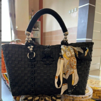 TAS ANYAMAN PLASTIK JALI PREMIUM/TAS JALI HANDLE TALI KUR/TAS ANYAM/TAS WANITA/TAS PESTA
