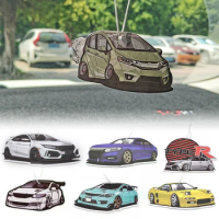 New Car Air Freshener Hanging Rearview Mirror Perfume For Honda Civic 8th/10th Gen Type R NSX GK5 Vezel Fit Auto Accessory