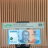 koleksi grading PMG 50000 djuanda tahun 2022 score 68EPQ
