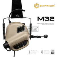 EARMOR Tactical Headset M32 MOD4 IPSC Shooting Aviation Noise Canceling Electronics Communication Airsoft Earphones