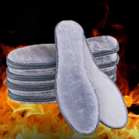 Winter Plush Warm Insole for Shoes Thicken Snow Boots Shoe Sole Thermal Insert Sports Running Insoles Men Woman Heating Pads