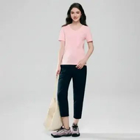 Giordano Women's V neck Tee 0532624867 XL Rose Shadow