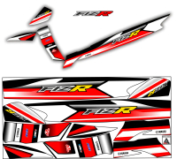 Striping Variasi Yamaha Jupiter FIZR Stiker Vynil Motif Racing Design Creative Digital Printing